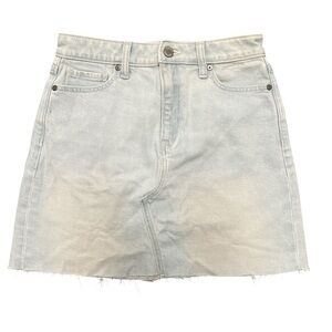Banana Republic light wash denim mini skirt